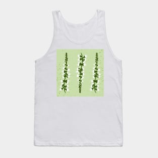 Basil Blossom Green Tank Top